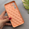قاب گوشی Galaxy A54 سامسونگ ژله ای مای کیس گلد لاین لوزی دور طلایی محافظ لنز دار گلبهی کد 154205