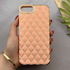 قاب گوشی iPhone 7 Plus - iPhone 8 Plus آیفون ژله ای مای کیس گلد لاین لوزی دور طلایی محافظ لنز دار گلبهی کد 154219