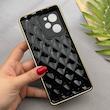 قاب گوشی Poco X5 Pro شیائومی ژله ای مای کیس گلد لاین لوزی دور طلایی محافظ لنز دار مشکی کد 154237
