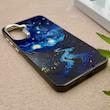 قاب گوشی Galaxy A56 سامسونگ So CooL اورجینال فانتزی براش لیزری لنز کرومی طرح شب پر ستاره کد 153167