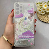 قاب گوشی Galaxy A13 4G سامسونگ اکلیلی فانتزی آکواریومی لاکچری محافظ لنزدار طرح ابر و ماه کد 153421