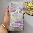 قاب گوشی Galaxy A13 4G سامسونگ اکلیلی فانتزی آکواریومی لاکچری محافظ لنزدار طرح ابر و ماه کد 153421