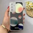 قاب گوشی Galaxy A54 سامسونگ اکلیلی فانتزی آکواریومی لاکچری محافظ لنزدار طرح کهکشان کد 153469