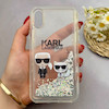 قاب گوشی iPhone X - XS آیفون اکلیلی فانتزی آکواریومی لاکچری محافظ لنزدار طرح KARL کد 153558