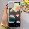 قاب گوشی iPhone 13 - iPhone 14 آیفون اکلیلی فانتزی آکواریومی لاکچری محافظ لنزدار طرح کهکشان کد 153562