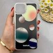 قاب گوشی iPhone 13 - iPhone 14 آیفون اکلیلی فانتزی آکواریومی لاکچری محافظ لنزدار طرح کهکشان کد 153562