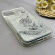 قاب گوشی iPhone 13 - iPhone 14 آیفون اکلیلی فانتزی آکواریومی لاکچری محافظ لنزدار طرح گل کد 153564
