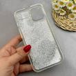 قاب گوشی iPhone 13 - iPhone 14 آیفون اکلیلی فانتزی آکواریومی لاکچری محافظ لنزدار طرح گل کد 153564