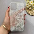 قاب گوشی iPhone 12 Pro Max آیفون اکلیلی فانتزی آکواریومی لاکچری محافظ لنزدار طرح قلب کد 153587