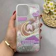قاب گوشی iPhone 13 Pro Max آیفون اکلیلی فانتزی آکواریومی لاکچری محافظ لنزدار طرح ابر و ماه کد 153602