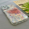قاب گوشی iPhone 16 Pro Max آیفون فانتزی براق IMD لیزری لاکچری سخت HARD طرح گل زیبا کد 154514