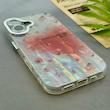 قاب گوشی iPhone 16 آیفون فانتزی براق IMD لیزری لاکچری سخت HARD طرح گل زیبا کد 154551
