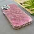 قاب گوشی iPhone 13 آیفون فانتزی براق IMD لیزری لاکچری سخت HARD طرح گل زیبا کد 154565