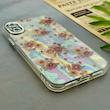 قاب گوشی iPhone X - XS آیفون فانتزی براق IMD لیزری لاکچری سخت HARD طرح گل زیبا کد 154578