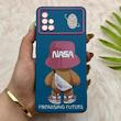 قاب گوشی Galaxy A51 سامسونگ فانتزی ژله ای محافظ لنز دار طرح NASA کد 153880
