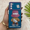 قاب گوشی Galaxy S20 FE سامسونگ فانتزی ژله ای محافظ لنز دار طرح NASA کد 153936