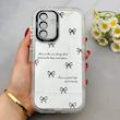 قاب گوشی Galaxy A37 سامسونگ بالشتی آینه ای محافظ لنز دار فانتزی طرح پاپیون کد 153736