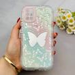 قاب گوشی Galaxy A51 سامسونگ بالشتی آینه ای محافظ لنز دار فانتزی طرح پروانه کد 153743