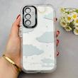 قاب گوشی Galaxy A54 سامسونگ بالشتی آینه ای محافظ لنز دار فانتزی طرح ابر کد 153750