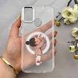 قاب گوشی Galaxy A11 - M11 سامسونگ اورجینال ژله ای شیشه ای شفاف طرح مگ سیف فانتزی کرومی دخترونه کد 152072