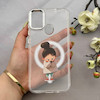 قاب گوشی Galaxy A11 - M11 سامسونگ اورجینال ژله ای شیشه ای شفاف طرح مگ سیف فانتزی کرومی دخترونه کد 152074