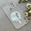 قاب گوشی Galaxy A11 - M11 سامسونگ اورجینال ژله ای شیشه ای شفاف طرح مگ سیف فانتزی کرومی دخترونه کد 152076