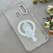 قاب گوشی Galaxy A20 - A30 سامسونگ اورجینال ژله ای شیشه ای شفاف طرح مگ سیف فانتزی کرومی دخترونه کد 152083