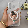 قاب گوشی Galaxy A20 - A30 سامسونگ اورجینال ژله ای شیشه ای شفاف طرح مگ سیف فانتزی کرومی دخترونه کد 152083