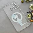 قاب گوشی Galaxy A20 - A30 سامسونگ اورجینال ژله ای شیشه ای شفاف طرح مگ سیف فانتزی کرومی دخترونه کد 152085