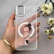 قاب گوشی Galaxy A31 سامسونگ اورجینال ژله ای شیشه ای شفاف طرح مگ سیف فانتزی کرومی دخترونه کد 152102