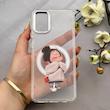 قاب گوشی Galaxy A31 سامسونگ اورجینال ژله ای شیشه ای شفاف طرح مگ سیف فانتزی کرومی دخترونه کد 152103
