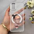 قاب گوشی Galaxy A31 سامسونگ اورجینال ژله ای شیشه ای شفاف طرح مگ سیف فانتزی کرومی دخترونه کد 152104
