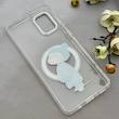قاب گوشی Galaxy A31 سامسونگ اورجینال ژله ای شیشه ای شفاف طرح مگ سیف فانتزی کرومی دخترونه کد 152104