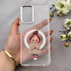 قاب گوشی Galaxy A72 سامسونگ اورجینال ژله ای شیشه ای شفاف طرح مگ سیف فانتزی کرومی دخترونه کد 152111