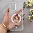 قاب گوشی Galaxy A72 سامسونگ اورجینال ژله ای شیشه ای شفاف طرح مگ سیف فانتزی کرومی دخترونه کد 152111