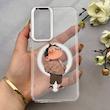 قاب گوشی Galaxy S23 FE سامسونگ اورجینال ژله ای شیشه ای شفاف طرح مگ سیف فانتزی کرومی پسرونه کد 152117