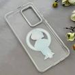قاب گوشی Galaxy S24 FE سامسونگ اورجینال ژله ای شیشه ای شفاف طرح مگ سیف فانتزی کرومی پسرونه کد 152119