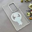 قاب گوشی Galaxy S25 Ultra سامسونگ اورجینال ژله ای شیشه ای شفاف طرح مگ سیف فانتزی کرومی پسرونه کد 152128