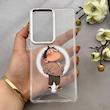 قاب گوشی Galaxy S25 Ultra سامسونگ اورجینال ژله ای شیشه ای شفاف طرح مگ سیف فانتزی کرومی پسرونه کد 152128