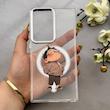 قاب گوشی Galaxy S23 Ultra سامسونگ اورجینال ژله ای شیشه ای شفاف طرح مگ سیف فانتزی کرومی پسرونه کد 152132