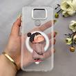 قاب گوشی Redmi 10X - Redmi Note 9 شیائومی اورجینال ژله ای شیشه ای شفاف طرح مگ سیف فانتزی کرومی دخترونه کد 152153