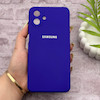 قاب گوشی Galaxy A07 سامسونگ سیلیکونی اورجینال پاک کنی درجه یک زیربسته بنفش تیره کد 150677