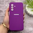 قاب گوشی Galaxy A17 سامسونگ سیلیکونی اورجینال پاک کنی درجه یک زیربسته بنفش کد 150684