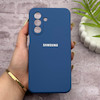 قاب گوشی Galaxy A17 سامسونگ سیلیکونی اورجینال پاک کنی درجه یک زیربسته آبی تیره کد 150685