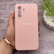 قاب گوشی Galaxy A17 سامسونگ سیلیکونی اورجینال پاک کنی درجه یک زیربسته گلبهی کد 150686