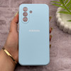 قاب گوشی Galaxy A17 سامسونگ سیلیکونی اورجینال پاک کنی درجه یک زیربسته آبی کد 150687