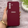 قاب گوشی Galaxy A17 سامسونگ سیلیکونی اورجینال پاک کنی درجه یک زیربسته زرشکی کد 150690