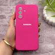 قاب گوشی Galaxy A17 سامسونگ سیلیکونی اورجینال پاک کنی درجه یک زیربسته سرخابی کد 150695