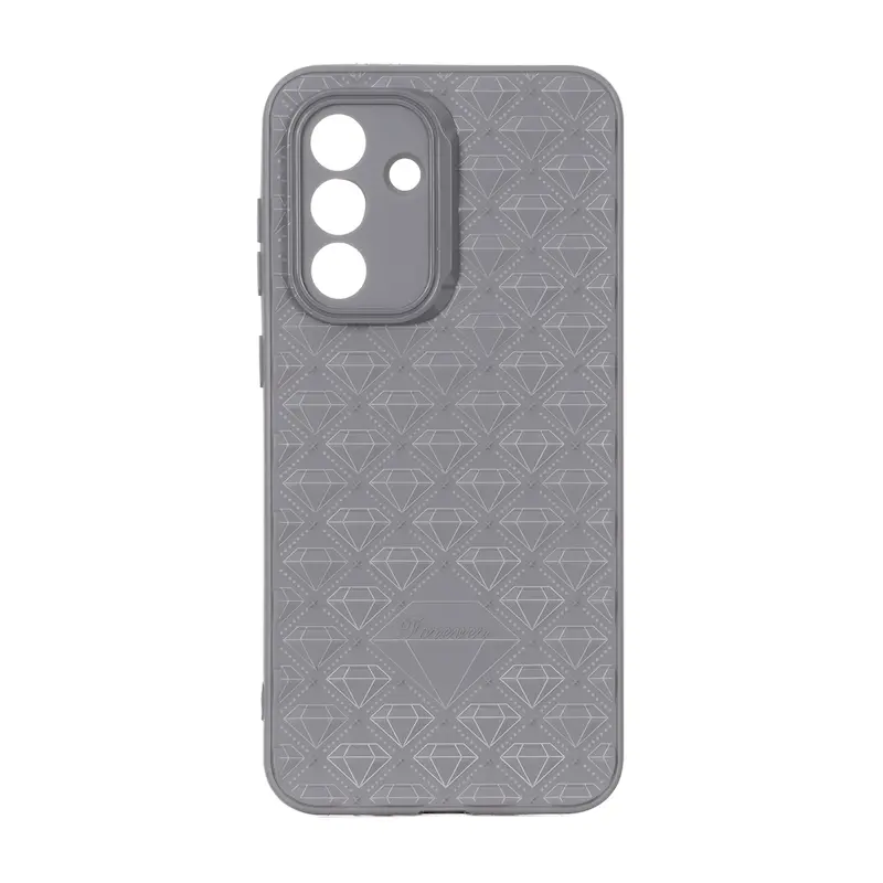 قاب گوشی Galaxy A37 سامسونگ الماسی برجسته سیلیکونی ژله ای محافظ لنز دار خاکستری کد 99015