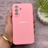 قاب گوشی Galaxy A37 سامسونگ سیلیکونی اورجینال پاک کنی درجه یک زیربسته صورتی کد 150699